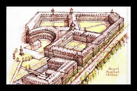 Design for Chelsea Barracks by Quinlan Terry